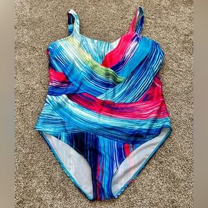 Colorful One Piece Bathingsuit